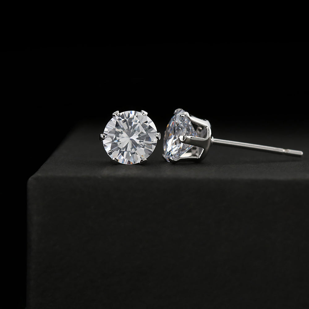 Stunning Cubic Zirconia Stud Earrings