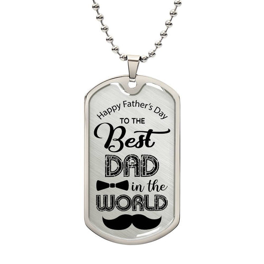 Best Dad Dog Tags Necklace