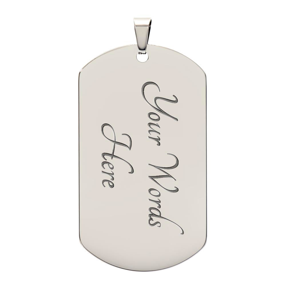 To My Son American Dog Tag