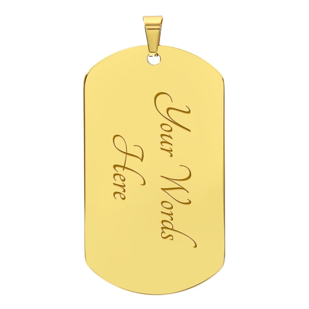 To My Son American Dog Tag