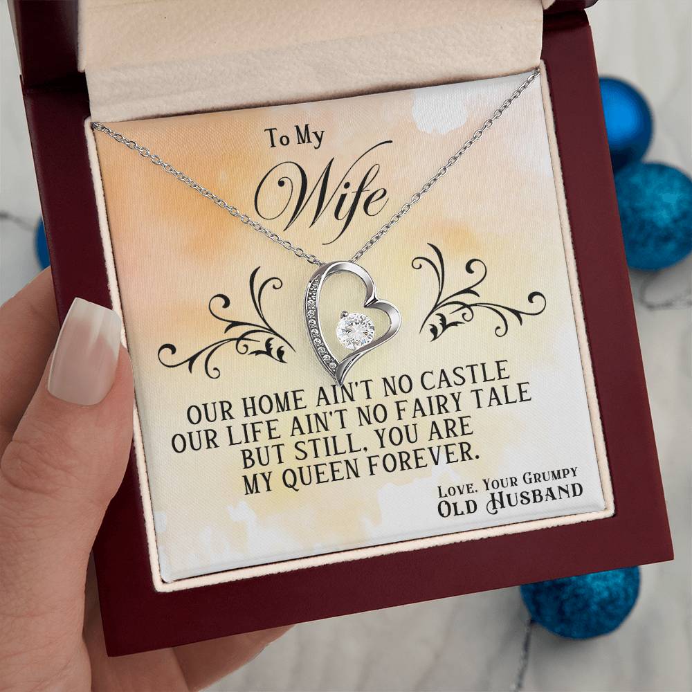 You're My Queen Forever Heart Necklace