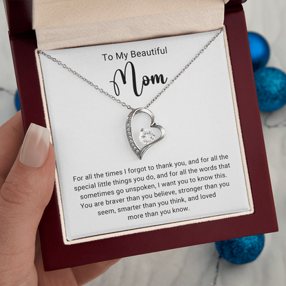 Thank You Mom Forever Love Necklace