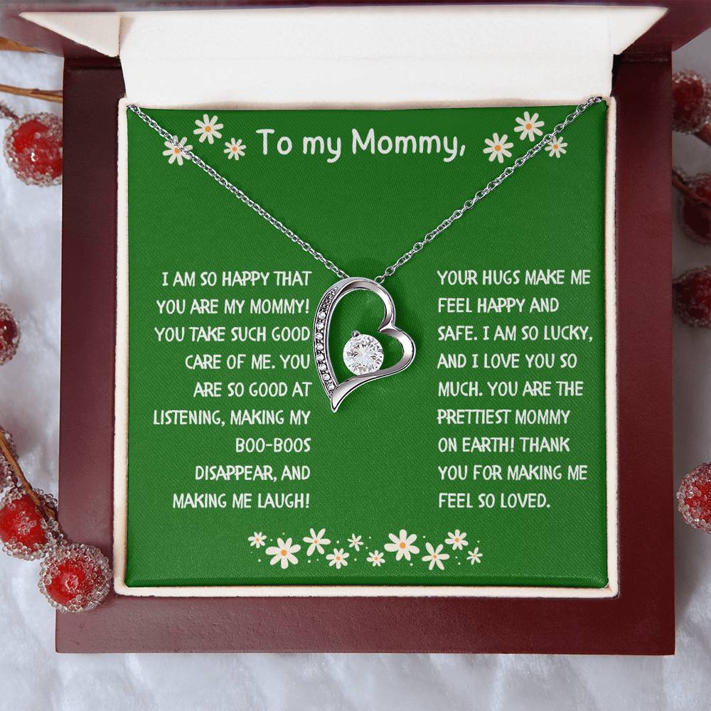 To My Mommy Heart Necklace from Child