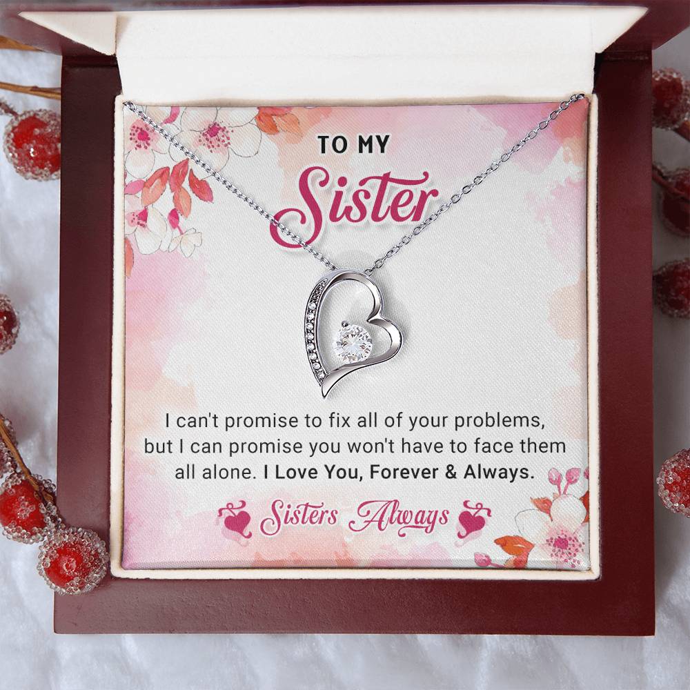 Sisters Always and Forever Love Necklace