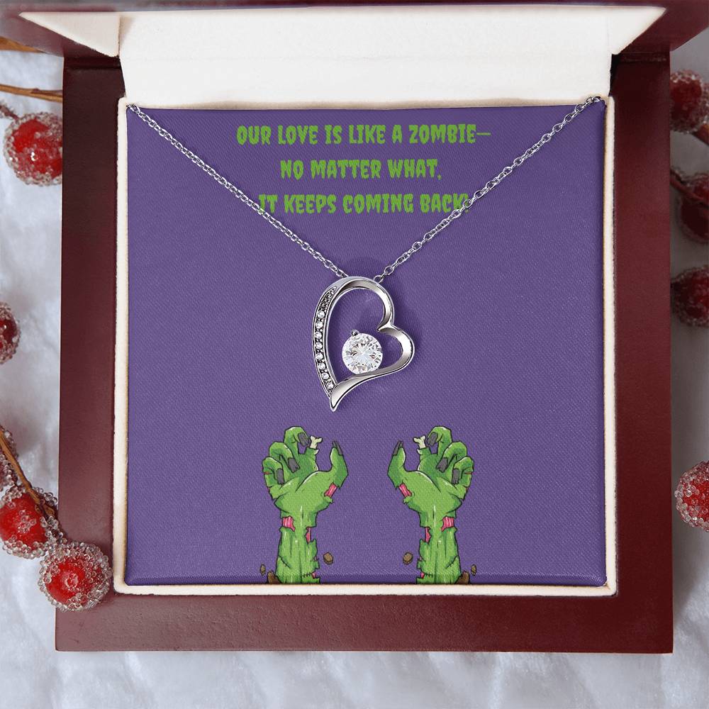 Zombie Love Heart Necklace