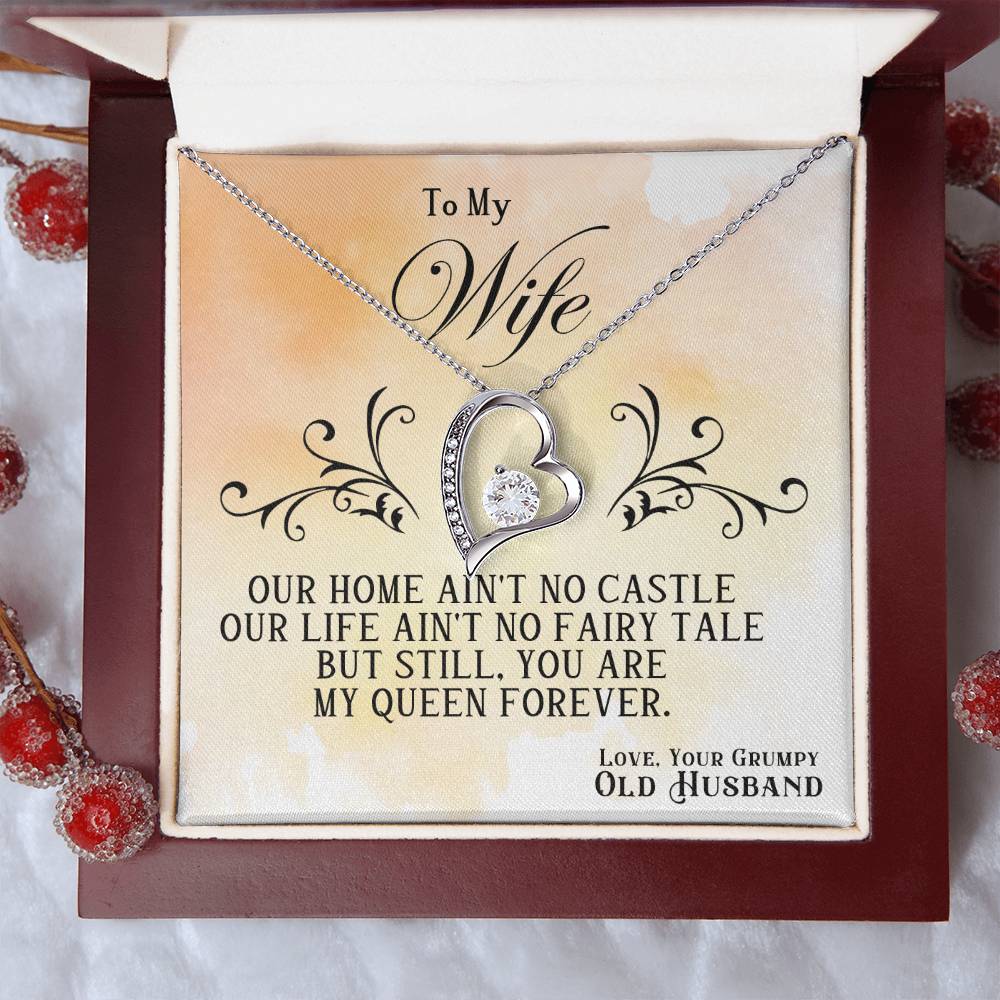 You're My Queen Forever Heart Necklace