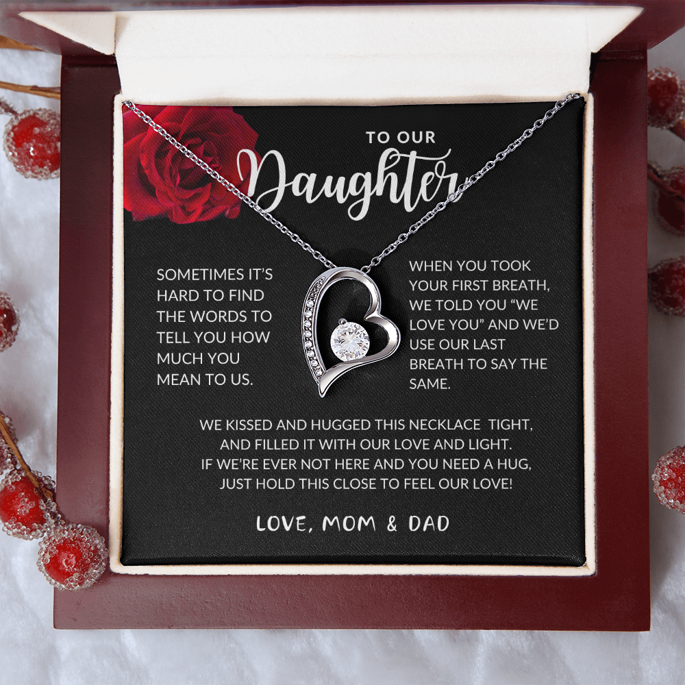 Daughter Forever Love Heart Necklace