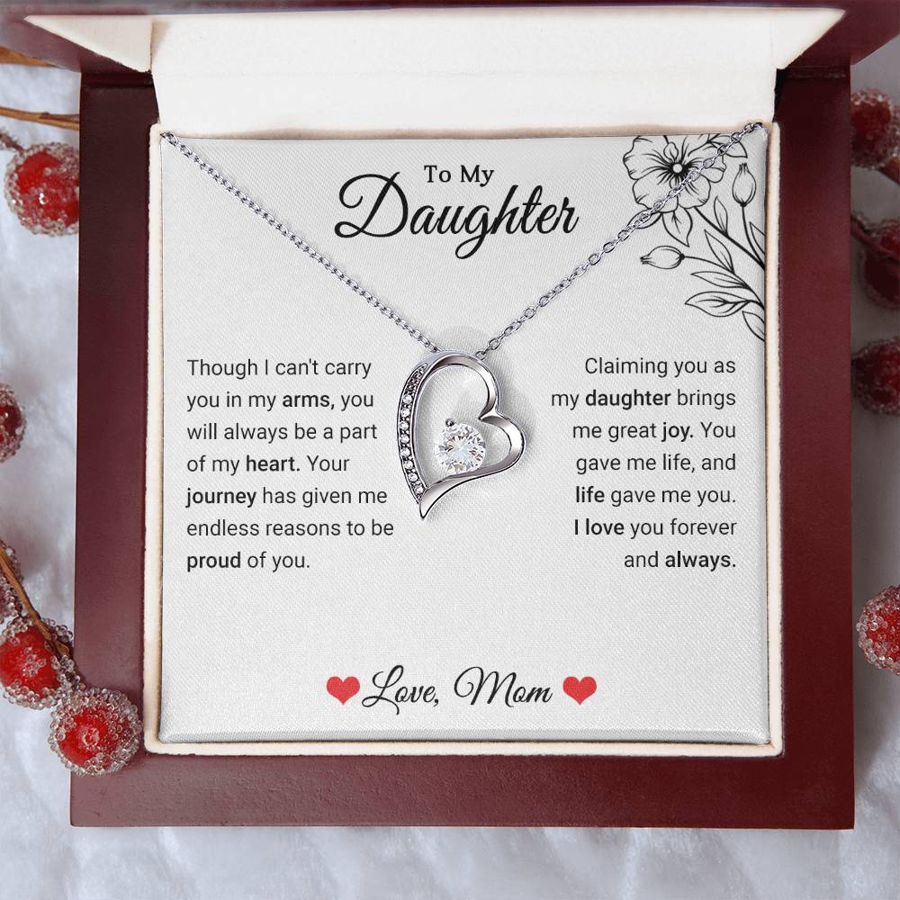 To My Daughter - Forever Love Necklace