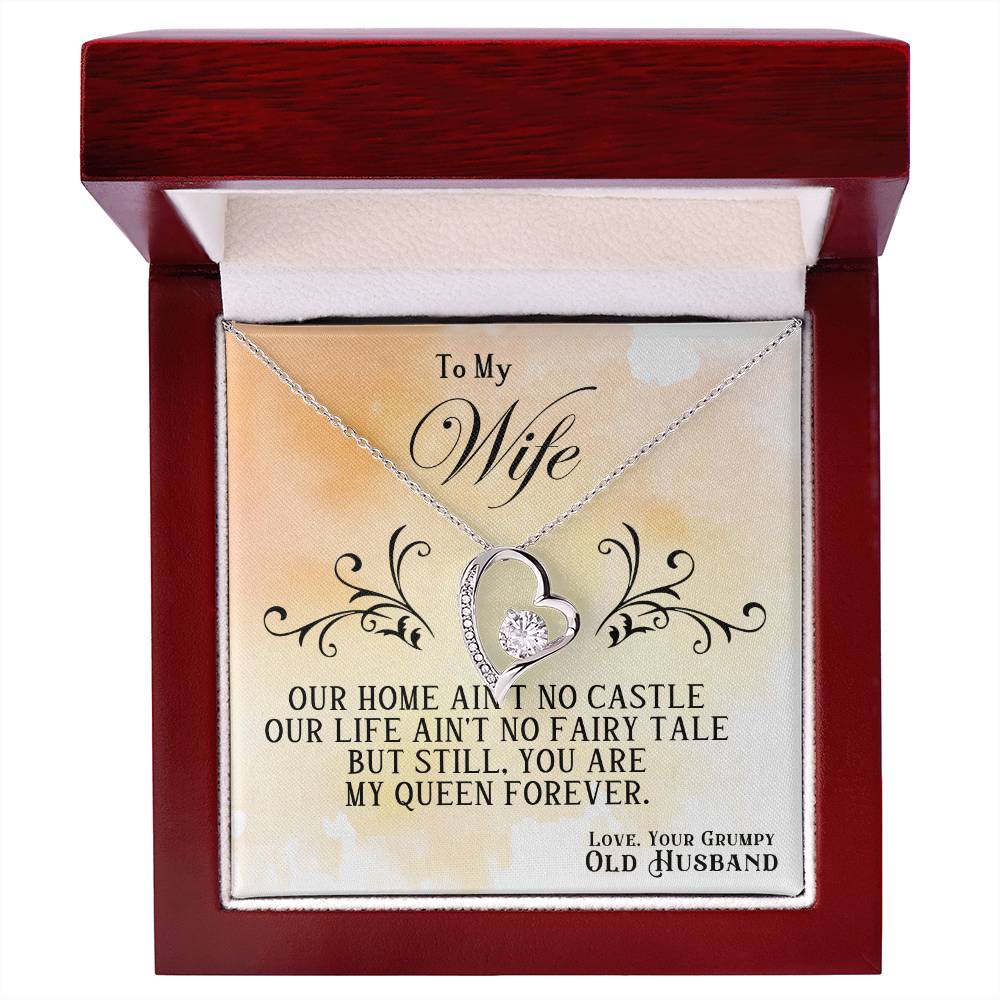 You're My Queen Forever Heart Necklace