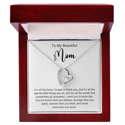 Thank You Mom Forever Love Necklace