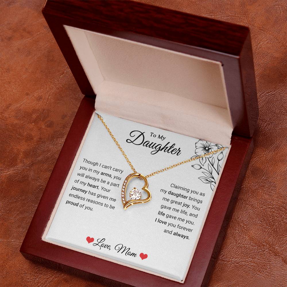 To My Daughter - Forever Love Necklace