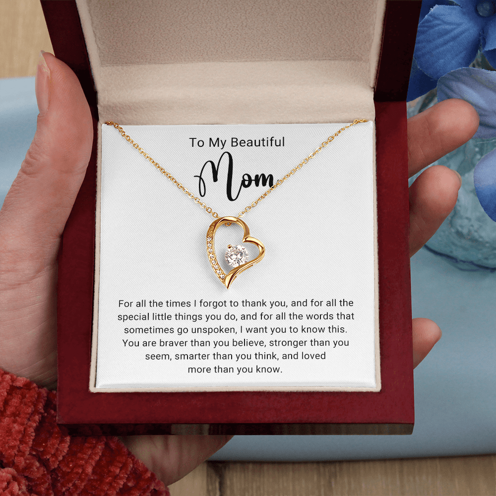 Thank You Mom Forever Love Necklace