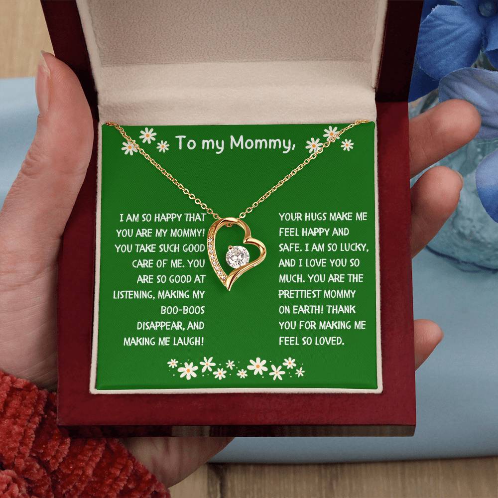 To My Mommy Heart Necklace from Child