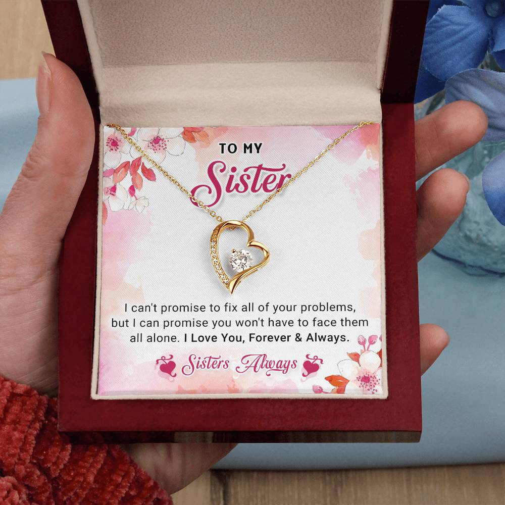 Sisters Always and Forever Love Necklace