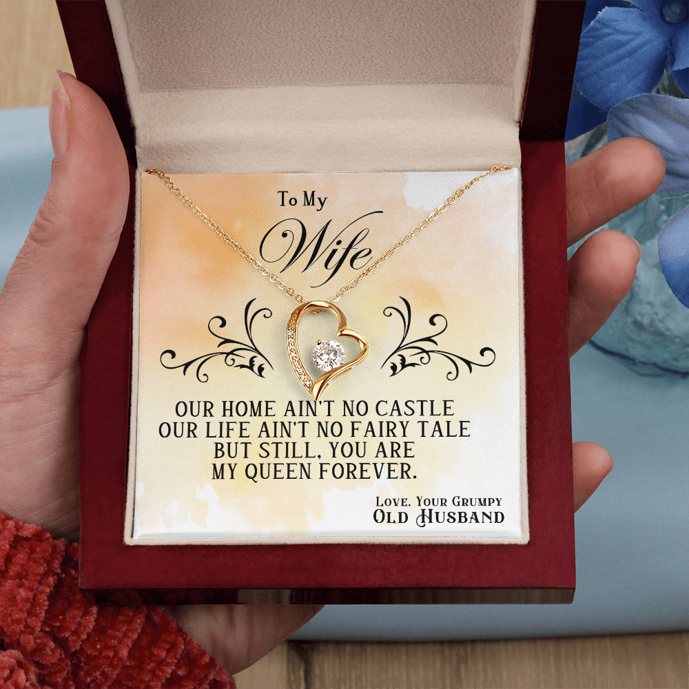 You're My Queen Forever Heart Necklace