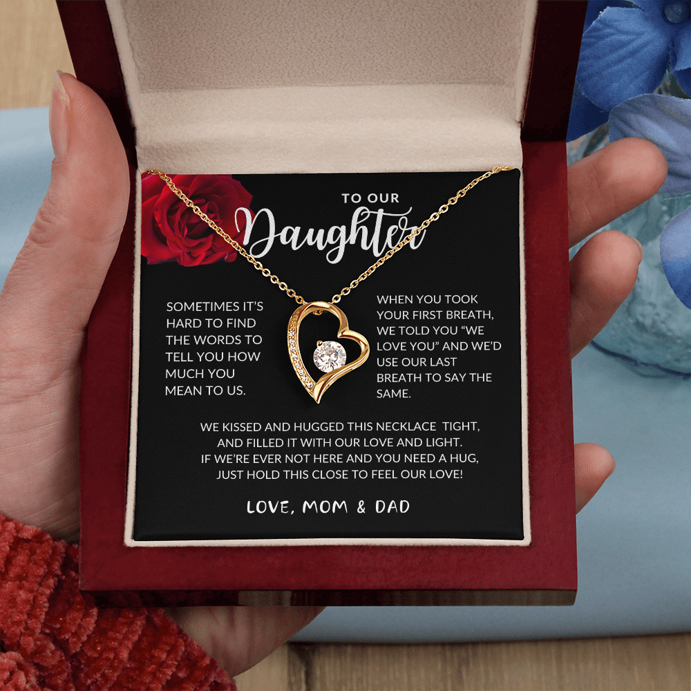 Daughter Forever Love Heart Necklace