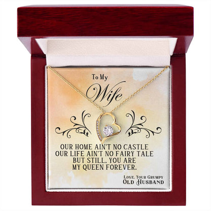 You're My Queen Forever Heart Necklace