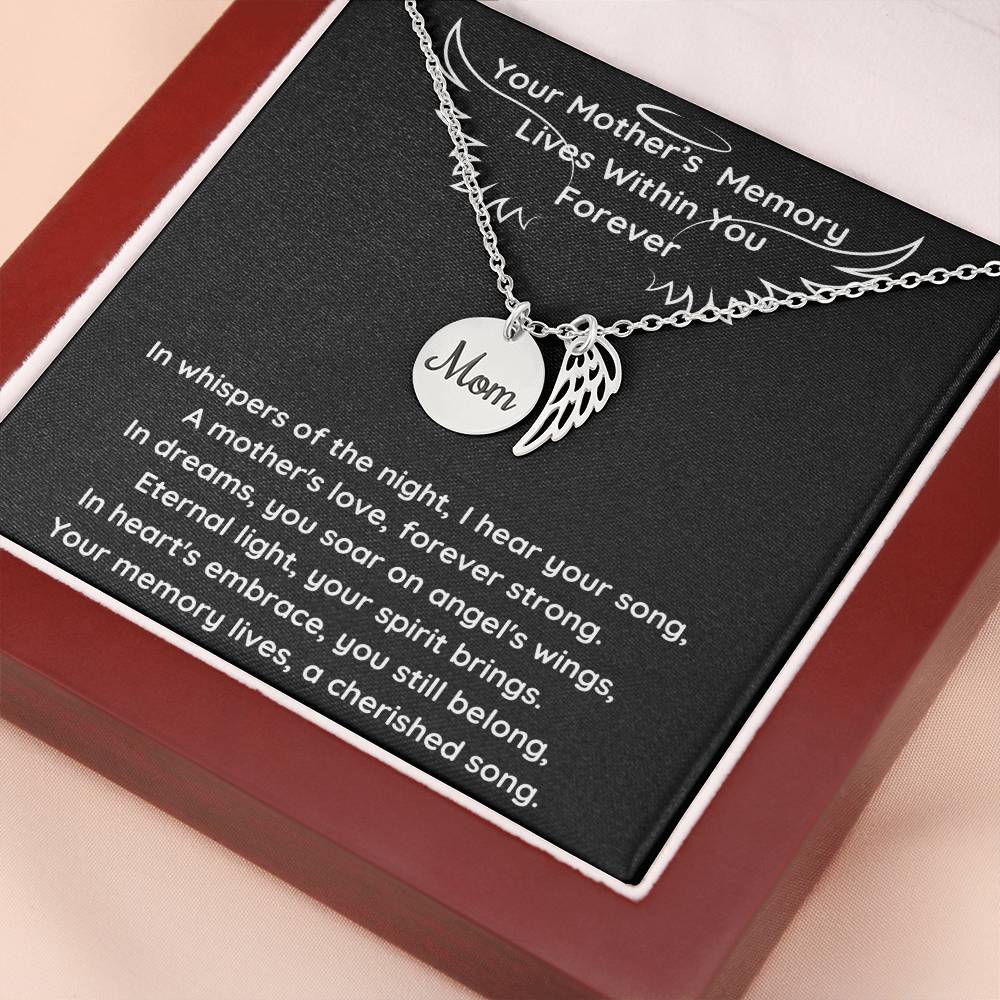 A Mother's Angel Wing Necklace