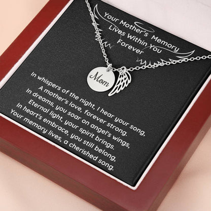 A Mother's Angel Wing Necklace