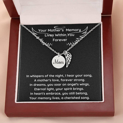 A Mother's Angel Wing Necklace