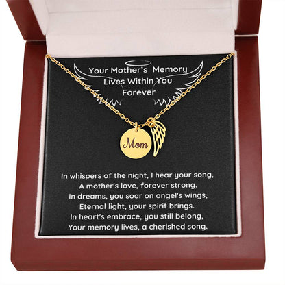 A Mother's Angel Wing Necklace