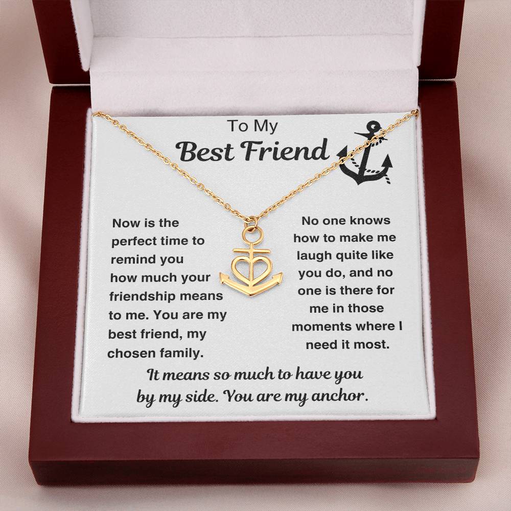 Best Friend Anchor Necklace