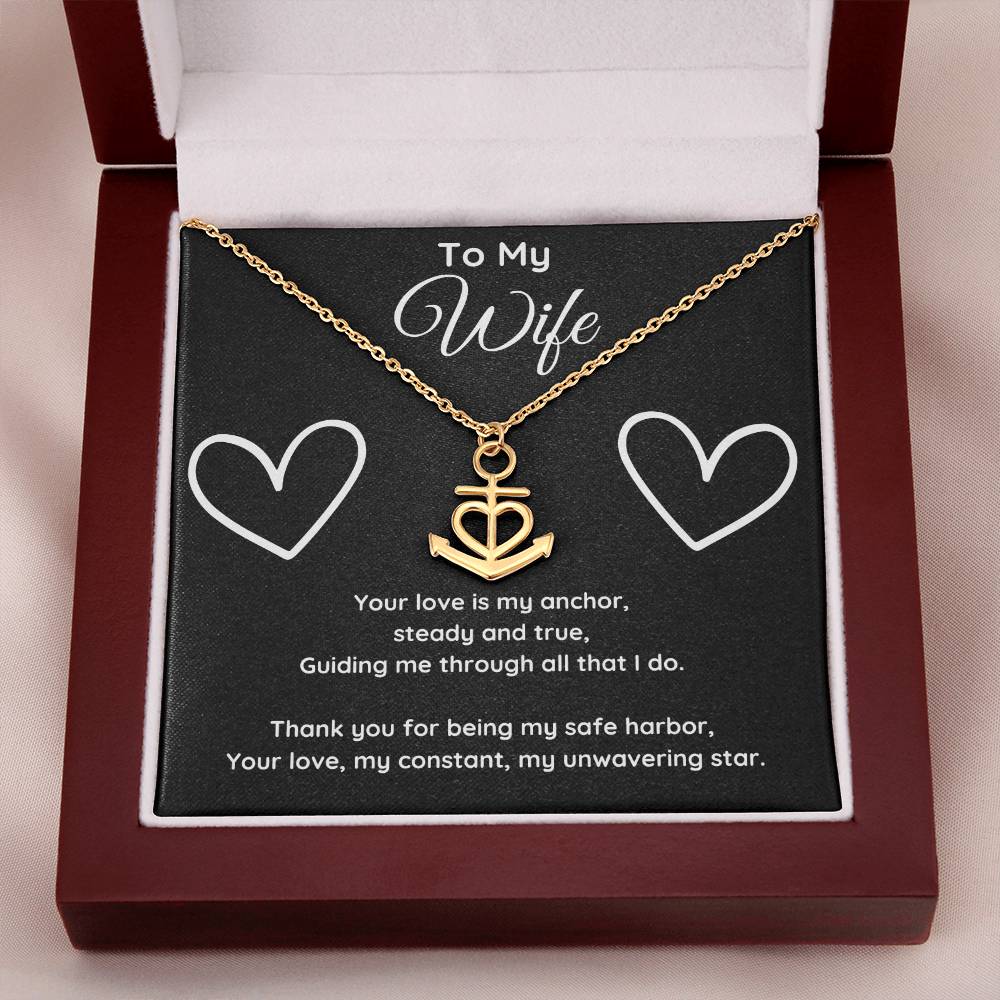 My Wife is My Anchor Necklace