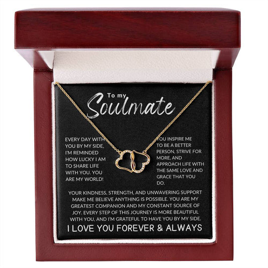 Everlasting Love Heart Soulmate Necklace