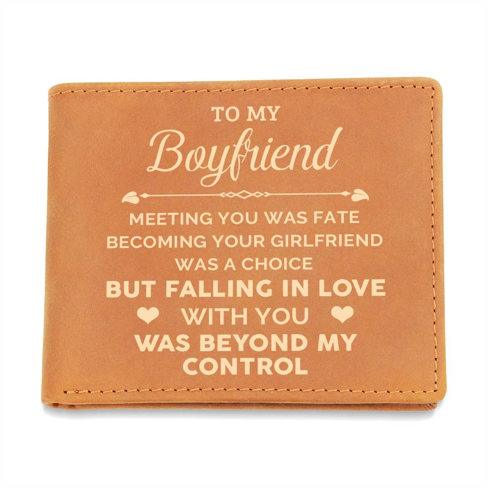 To My Boyfriend - Graphic Leather Wallet