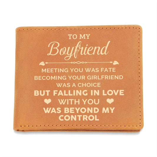 To My Boyfriend - Graphic Leather Wallet