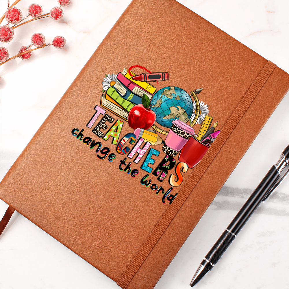 Teachers Change the World Leather Journal