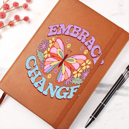 EMBRACE CHANGE LEATHER JOURNAL