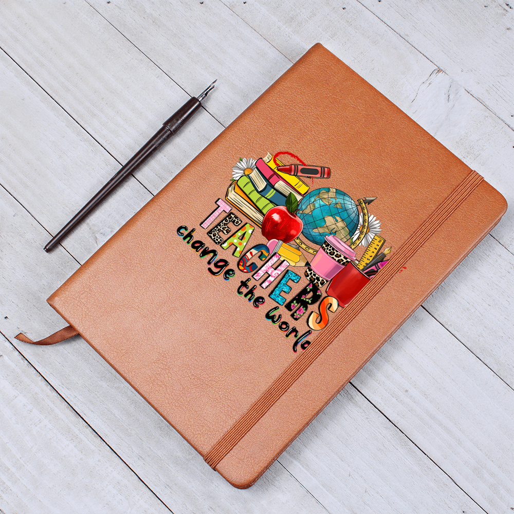 Teachers Change the World Leather Journal