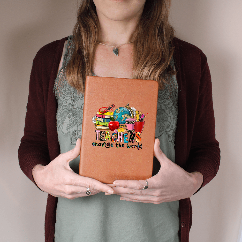 Teachers Change the World Leather Journal