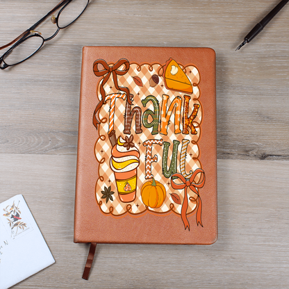 Thankful Leather Gratitude Journal