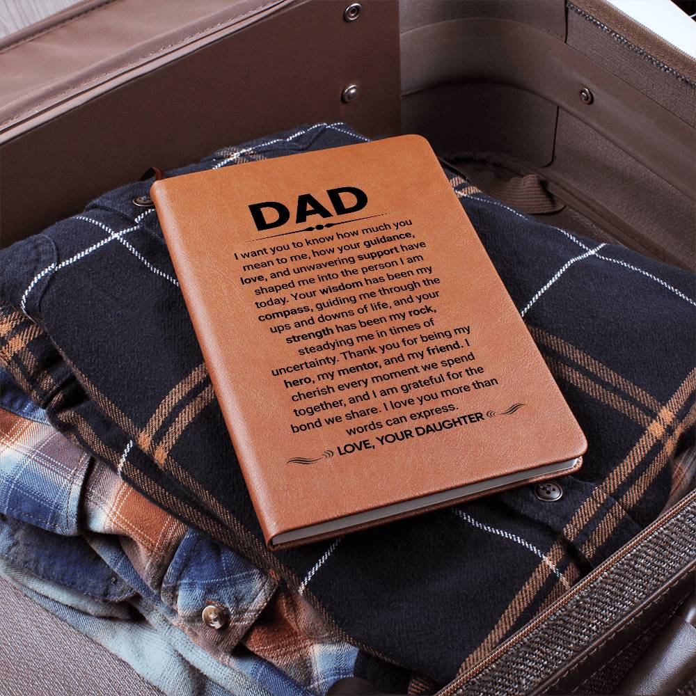 Thank You Dad Leather Journal from Daughter