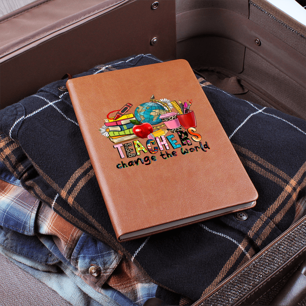 Teachers Change the World Leather Journal