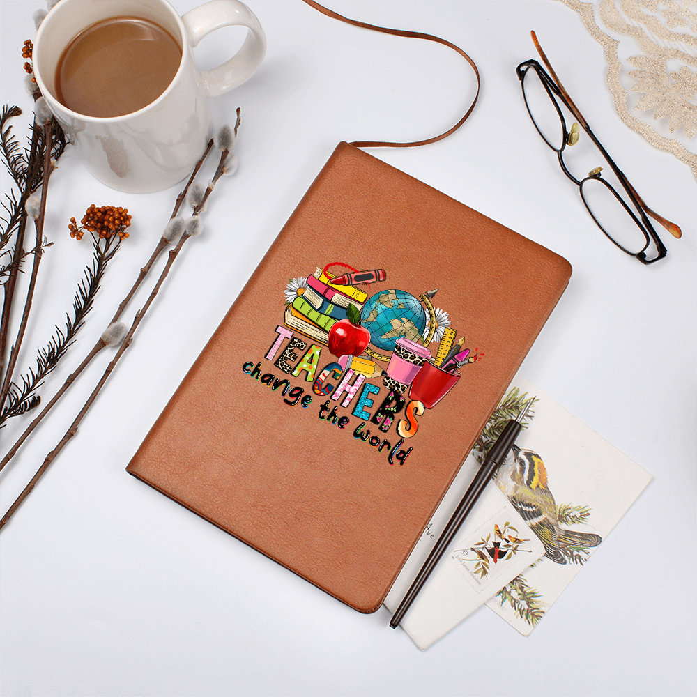 Teachers Change the World Leather Journal
