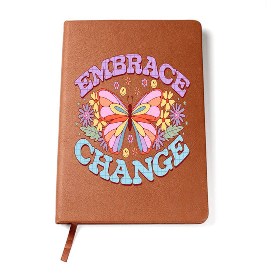 EMBRACE CHANGE LEATHER JOURNAL