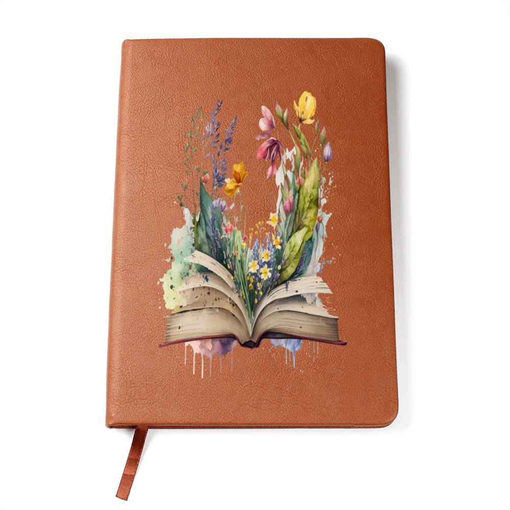 Book Bouquet Leather Journal