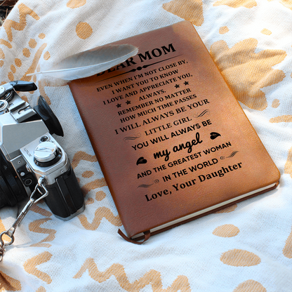 Dear Mom Graphic Leather Journal