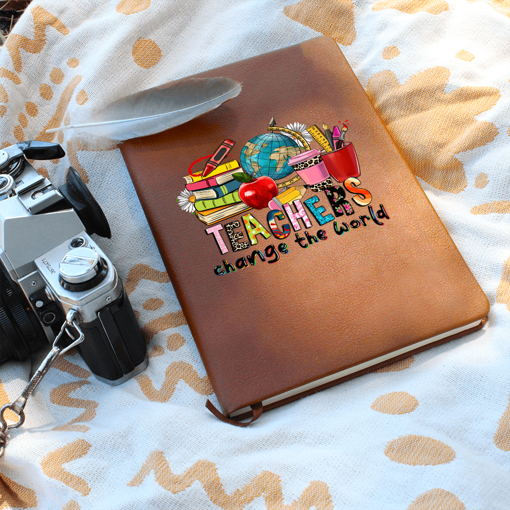 Teachers Change the World Leather Journal