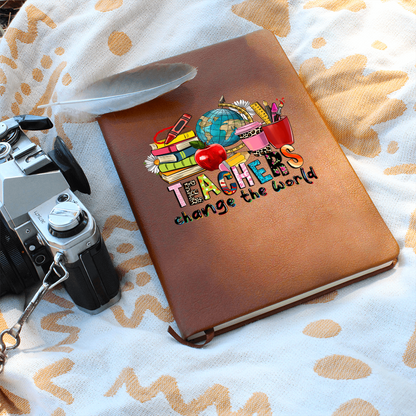 Teachers Change the World Leather Journal