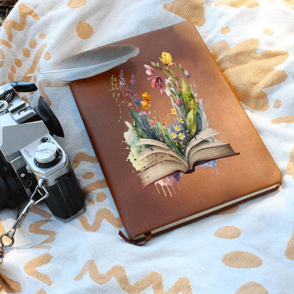 Book Bouquet Leather Journal