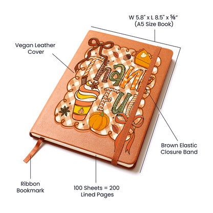 Thankful Leather Gratitude Journal
