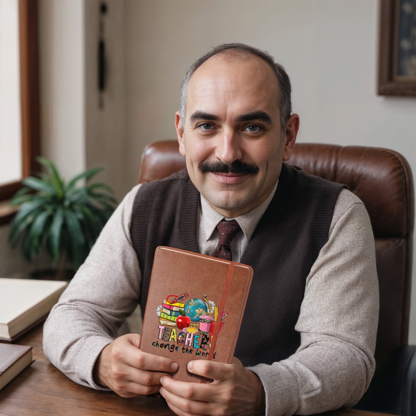 Teachers Change the World Leather Journal