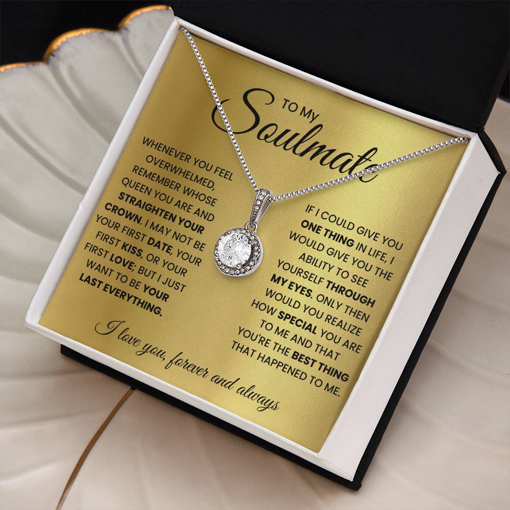 My Soulmate Forever and Always Eternal Necklace