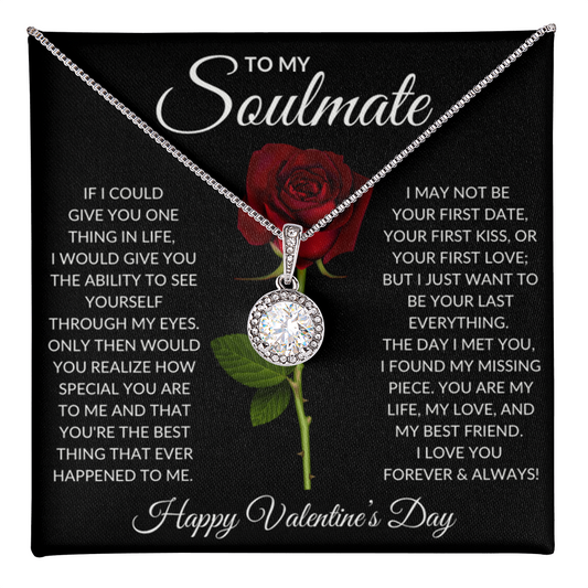 My Missing Piece Soulmate Valentine Eternal Hope Necklace