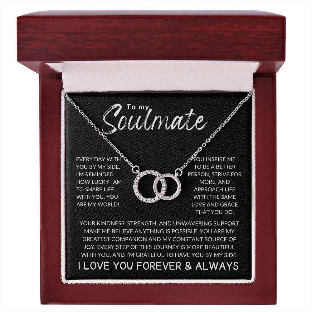 To My Soulmate Perfect Pair Necklace