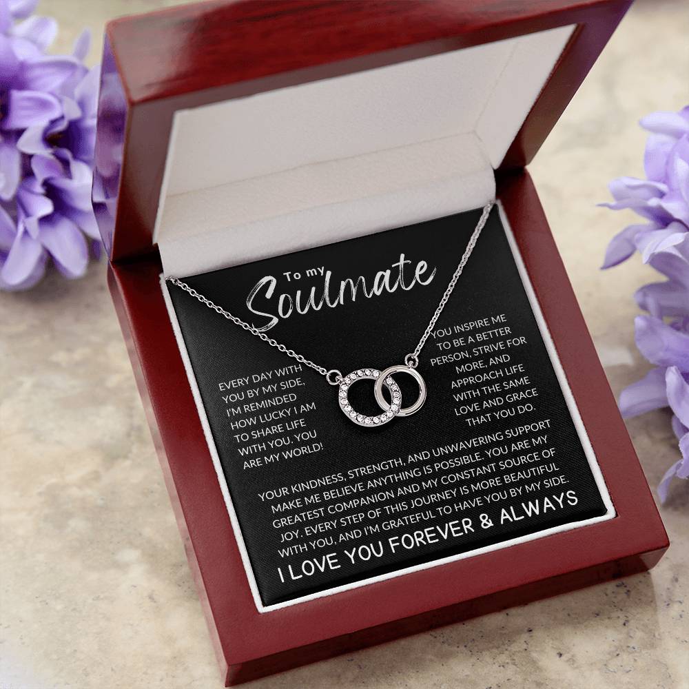 To My Soulmate Perfect Pair Necklace